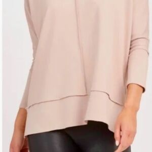 Spanx Dolman Dressy Sweatshirt Pink